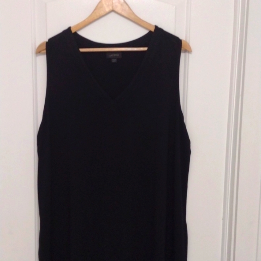 JJill WEAREVER v-neck, sleeveless, black dress, like new. Size 2x